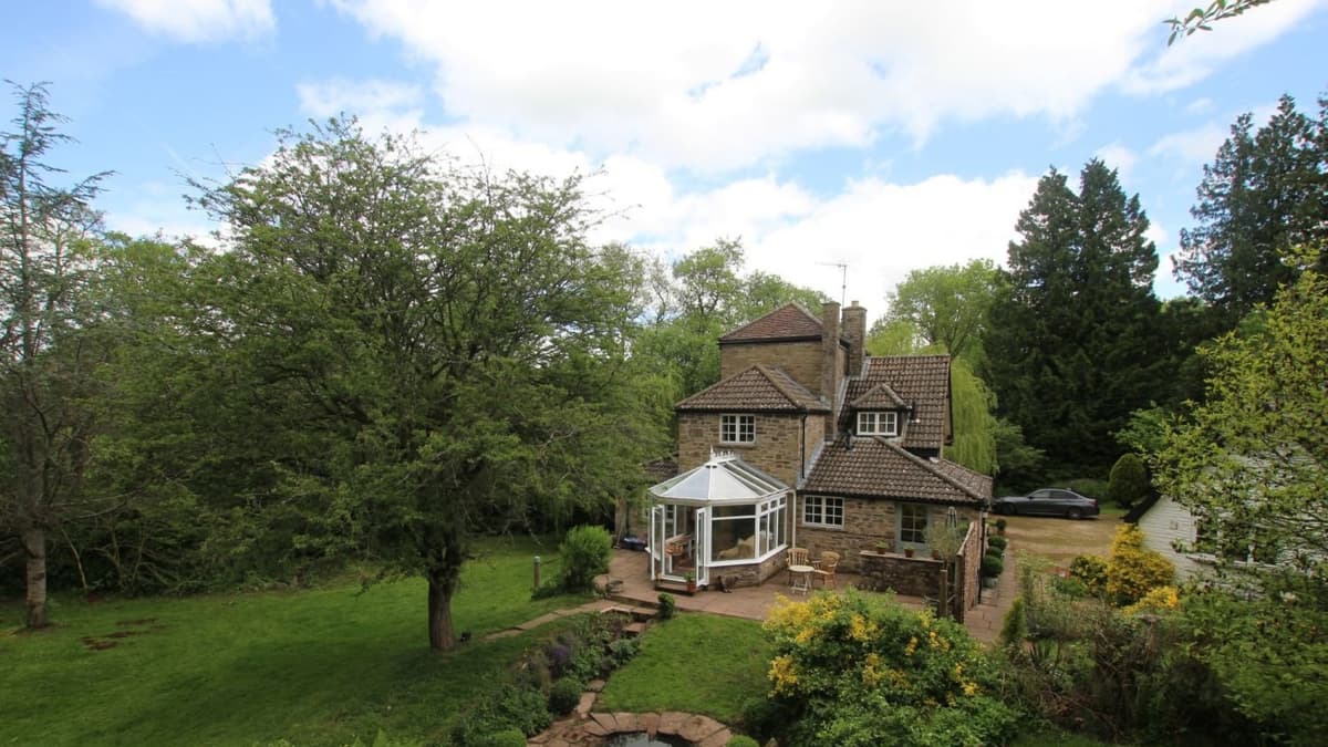 Abergavenny former mill for sale sits in ten acres of land with river